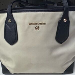Michael Kors Two-Tone Beige and Black Tote